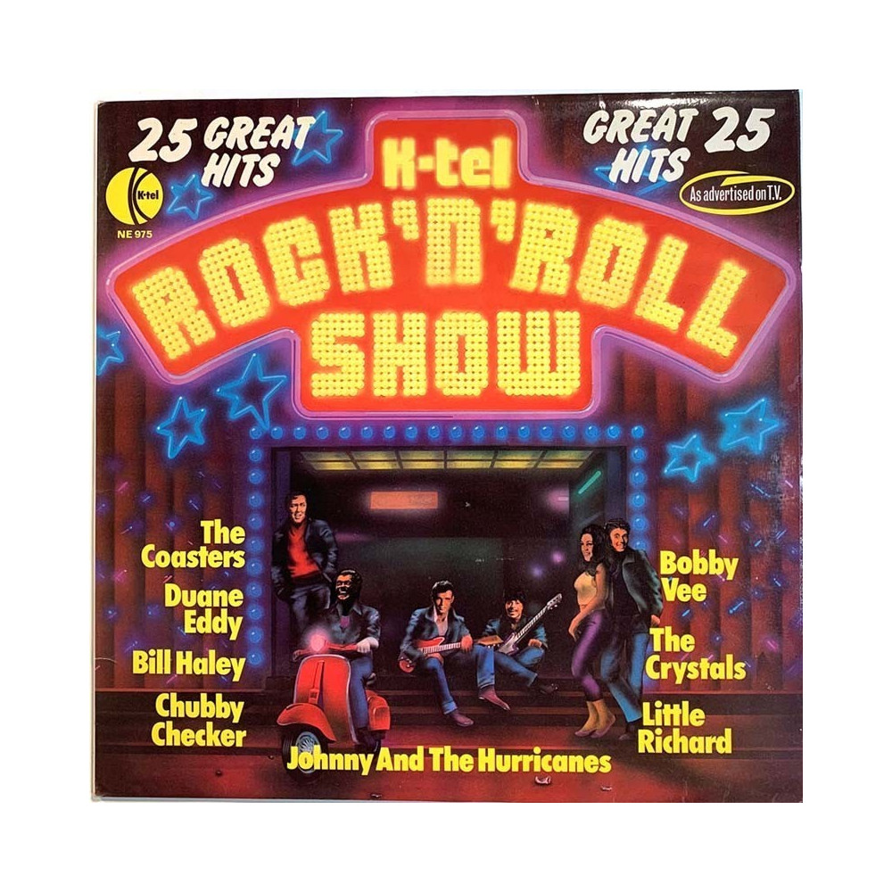 Haley, Crystals, Marcels, Little Richard ym.: 25 great hits Rock’n’Roll Show  kansi EX- levy VG+ Käytetty LP