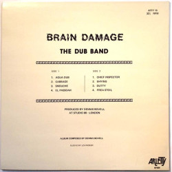 Dub Band: Brain Damage  kansi EX levy EX Käytetty LP