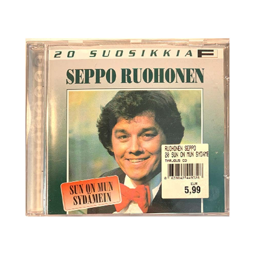 Ruohonen Seppo: 20 suosikkia - Sun on mun sydämein  kansi EX levy EX- CD