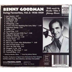 Goodman Benny: Jam Session Swing Favourites Vol. 2  kansi EX levy EX Käytetty CD