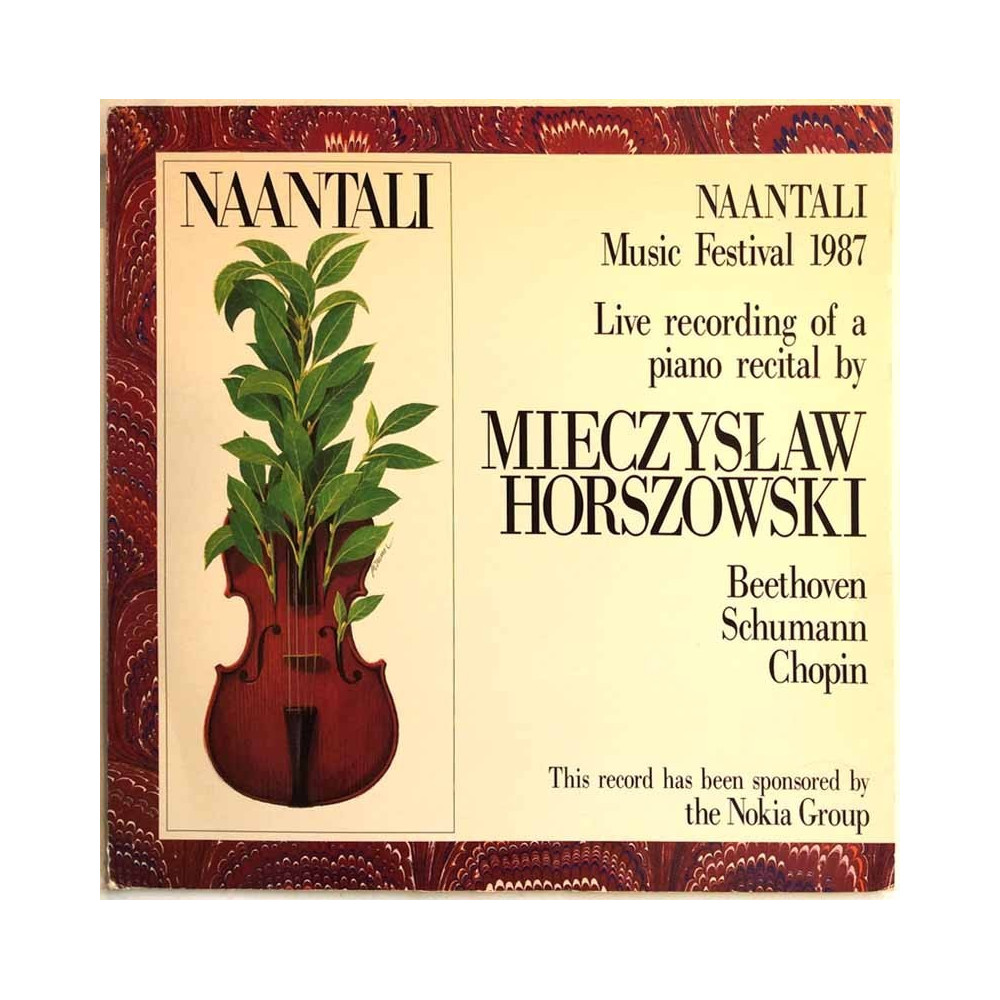 Horszowski Mieczyslaw: Naantali Music Festival Live  kansi VG levy EX- Käytetty LP
