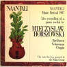 Horszowski Mieczyslaw: Naantali Music Festival Live  kansi VG levy EX- Käytetty LP