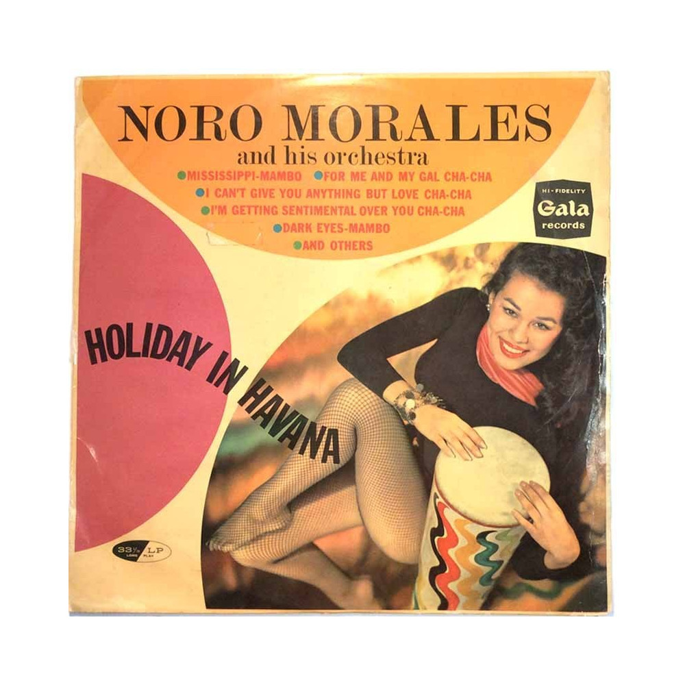 Morales Noro and his orchestra: Holiday in Havana  kansi G levy G- Käytetty LP
