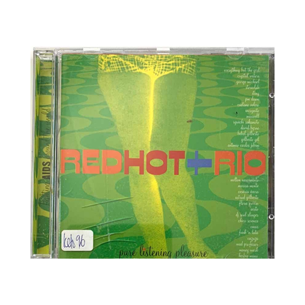 Astrud Gilberto, David Byrne, A. C. Jobim: Red Hot + Rio  kansi EX levy VG+ Käytetty CD