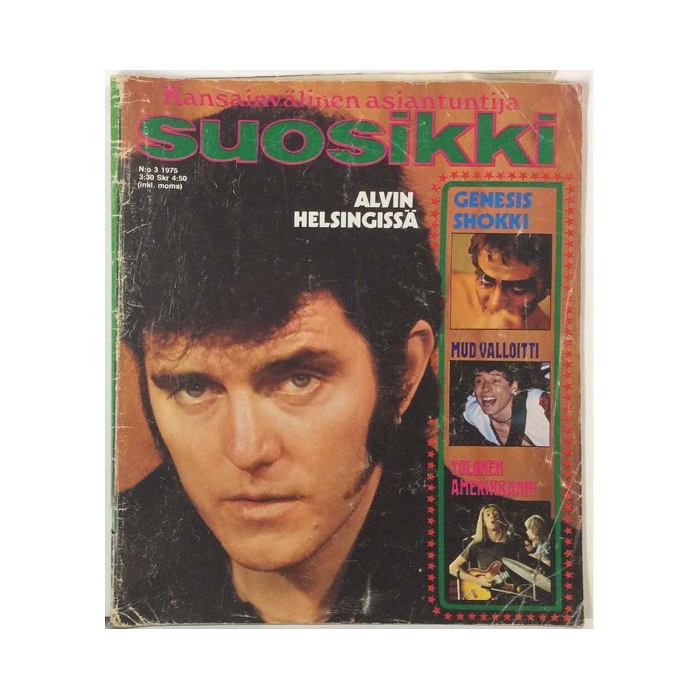 Suosikki 1975 No.3 Genesis,Jukka Tolonen