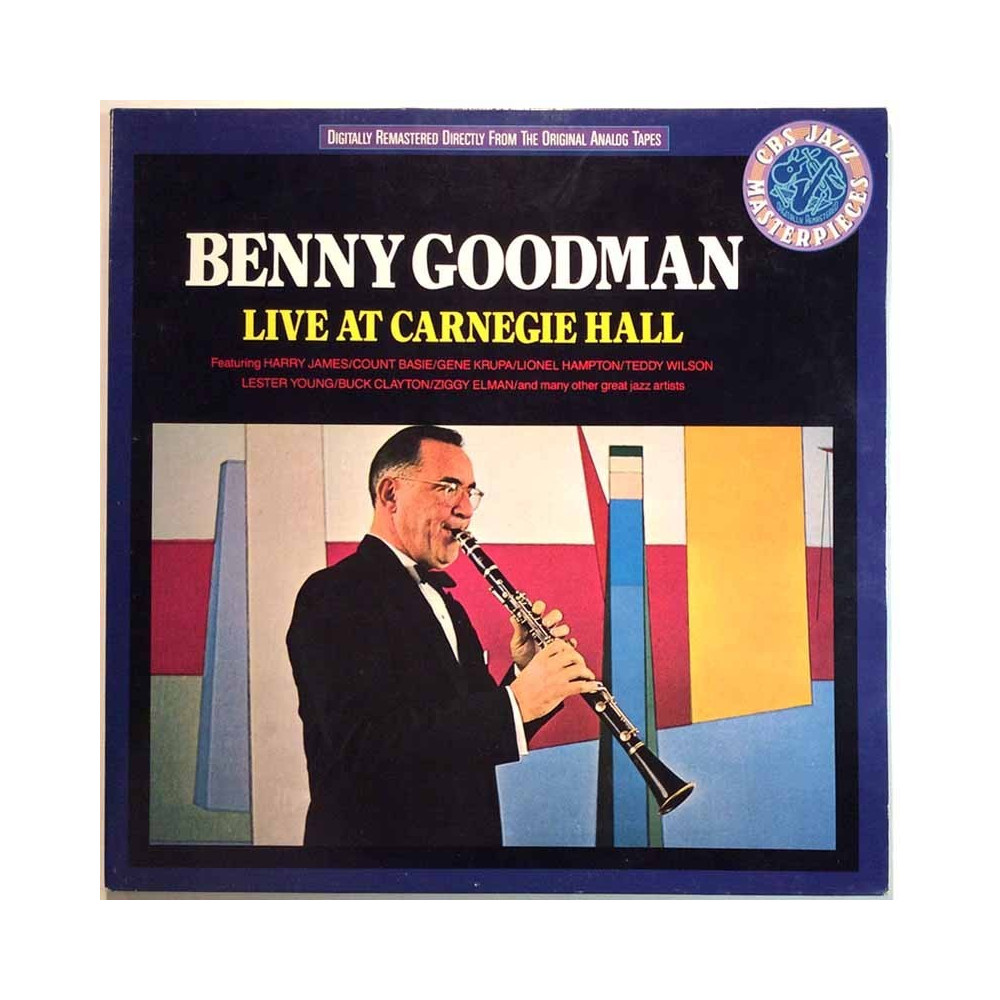 Goodman Benny: Live at Carnegie Hall 2LP  kansi EX levy EX Käytetty LP