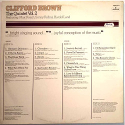 Brown Clifford: The Quintet Vol.2 2LP  kansi VG+ levy EX- Käytetty LP