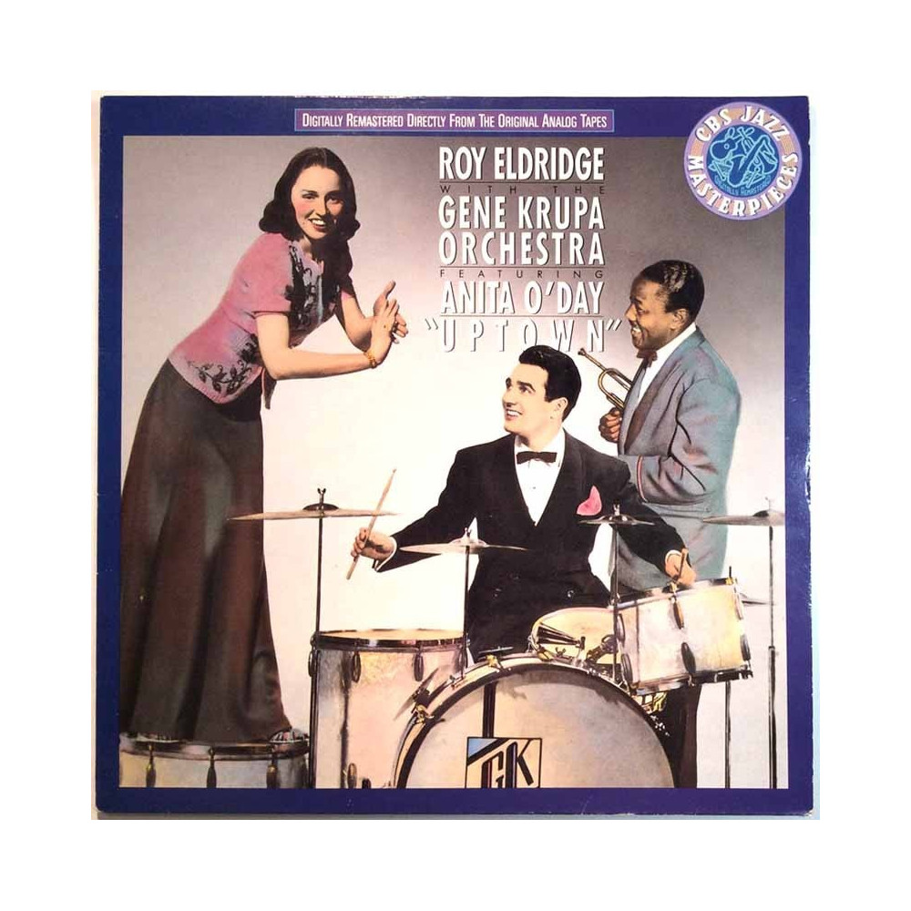 Roy Eldridge with The Gene Krupa Orchestra: Uptown  kansi EX- levy EX- Käytetty LP