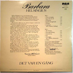 Helsingius Barbara: Det Var En Gång  kansi VG levy VG Käytetty LP