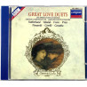 Sutherlans. Tebaldi, Freni, Price ym.: Great love duets  kansi EX levy EX Käytetty CD