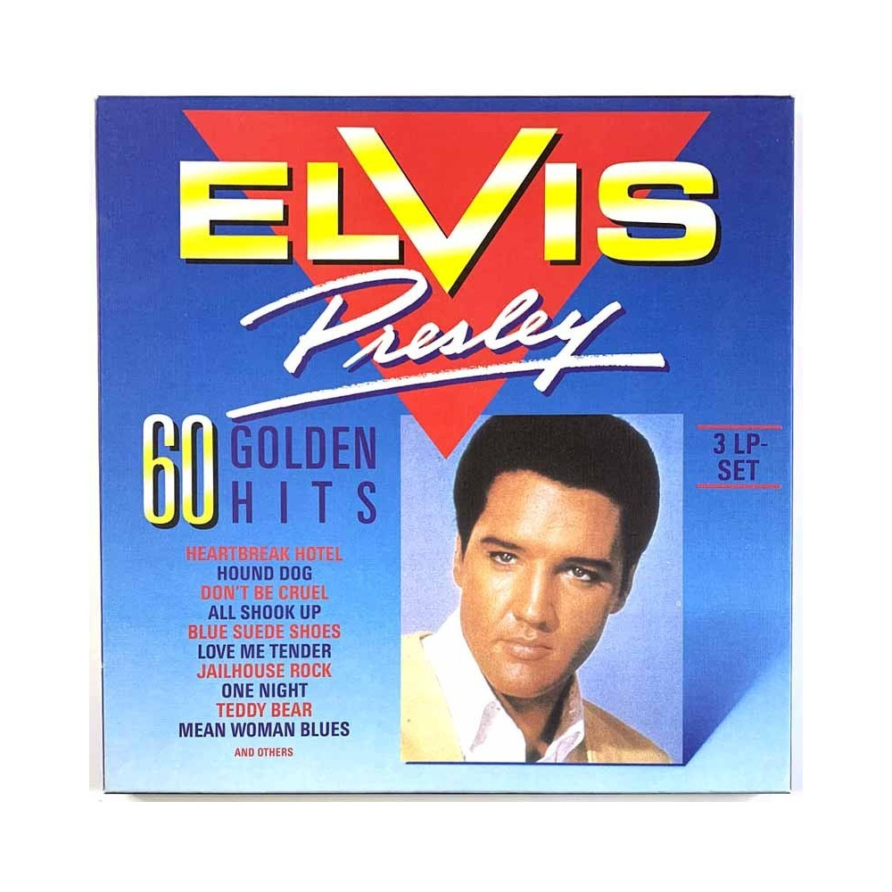 Elvis: Elvis Presley 60 Golden Hits 3LP  kansi EX levy EX LP