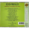 Elvis: Greatest number one hits  kansi EX levy EX- Käytetty CD