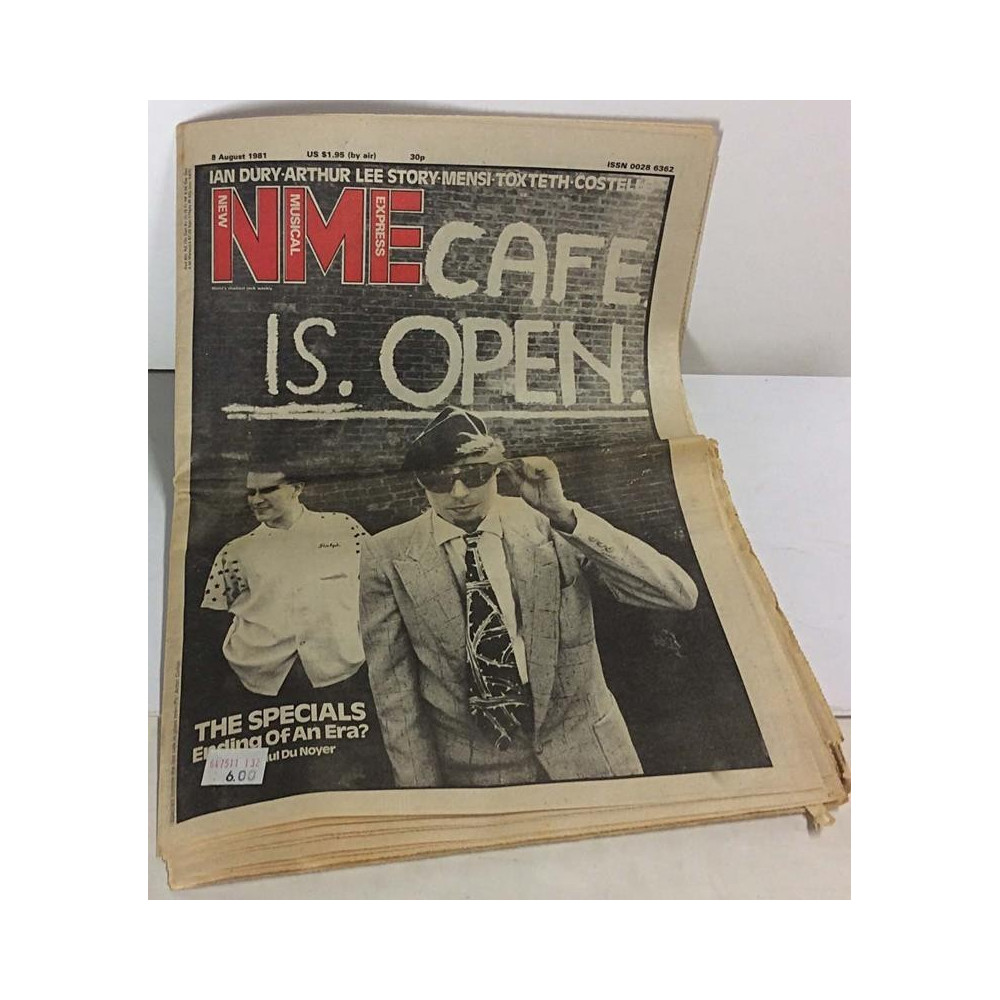 New Musical Express 1981 No.August 8 Specials,Ian Dury