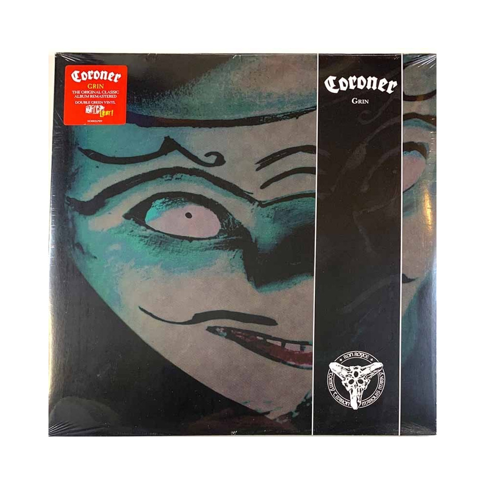 Coroner 1993 NOISE2LP059 Grin 2LP - green vinyl LP
