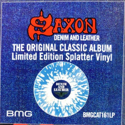 Saxon 1981 BMGCAT161LP Denim and Leather - limited splatter vinyl LP