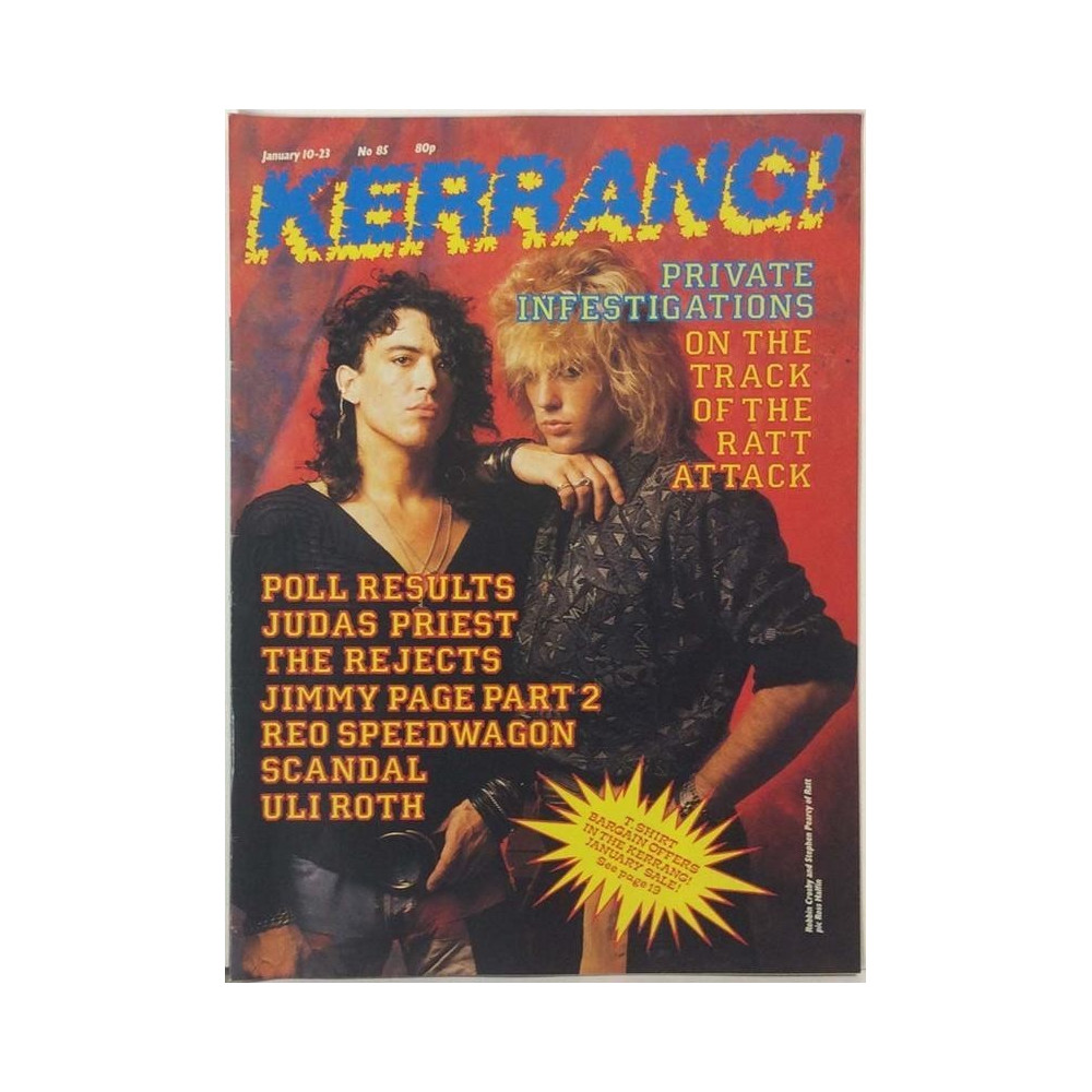 Kerrang 1985 No.No.85 January 10 Judas Priest,Ratt,Jimmy Page