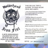 Motörhead 1982 BMGCAT542TLP Iron Fist 3LP LP