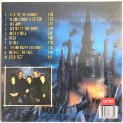 Dio 2002 538769311 Killing the dragon, red & orange swirl vinyl LP