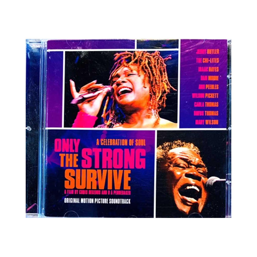 Sam Moore, Ann Peebles, Isaac Hayes ym.: Only The Strong Survive  kansi EX- levy VG+ Käytetty CD
