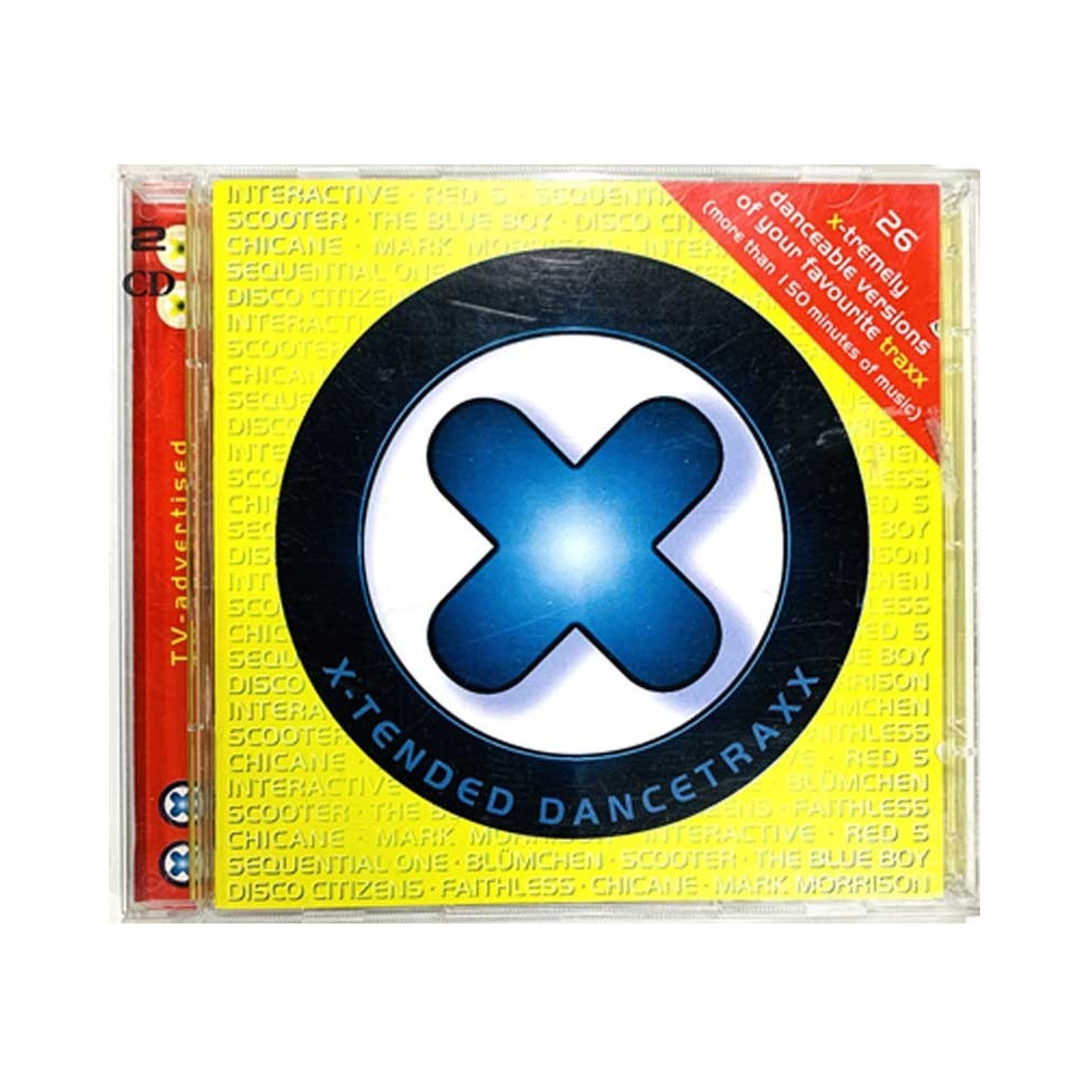 Chicane, 2 Eivissa, Disco Citizen ym.: X-Tended Dancetraxx 2CD  kansi EX levy VG+ Käytetty CD