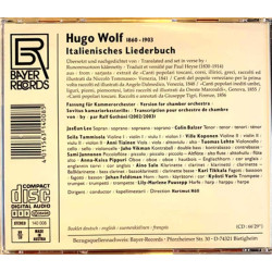 Wolf Hugo : Italienisches Liederbuch - CD