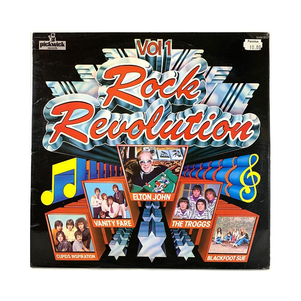 Blackfoot Sue, Vanity Fare, Troggs...: Rock revolution Vol.1  kansi EX- levy EX Käytetty LP
