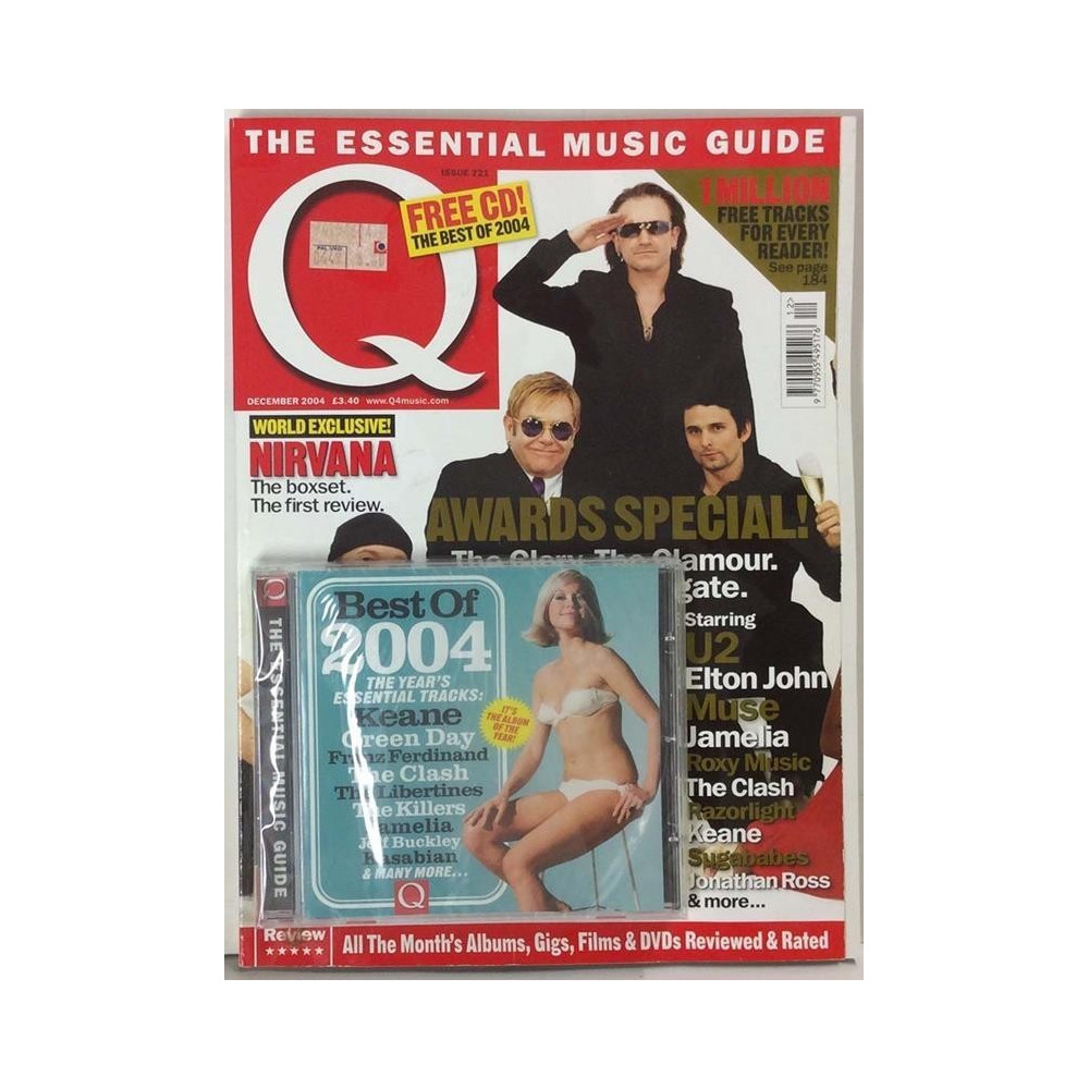 Q Magazine + CD 2004 No.December Nirvana,Elton John,Muse