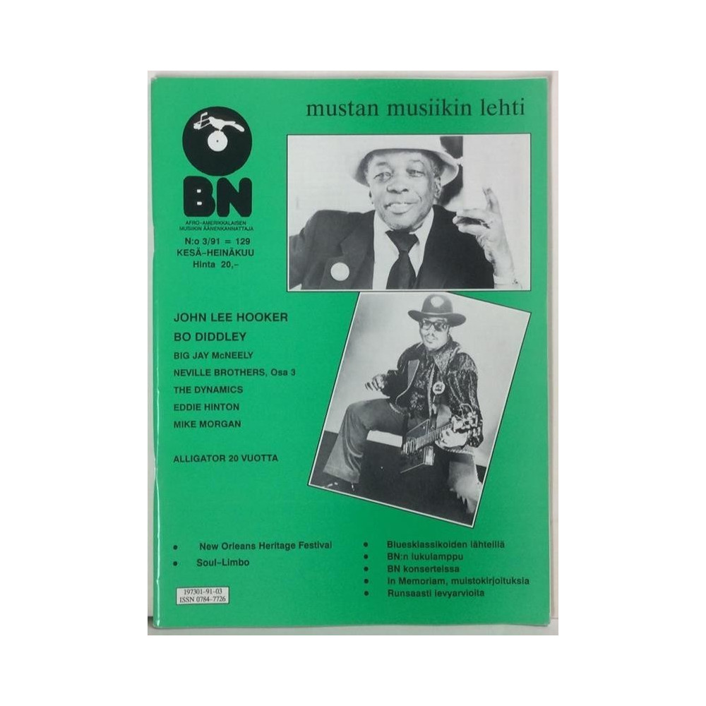 Blues News 1991 No.3 John Lee Hooker,Bo Diddley