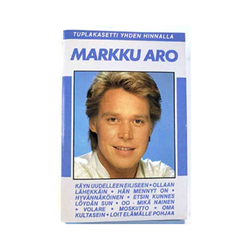 Aro Markku: Tuplakasetti yhden hinnalla kansipaperi EX , musiikkikasetin kunto EX käytetty kasetti