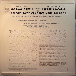Green Norma, Pierre Cavalli 1968 SJS-1263 Famous Jazz Classics and Ballads Used LP