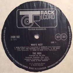Who:  Who's Next  kansi VG+ levy VG+ Käytetty LP