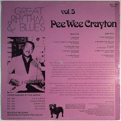 Crayton Pee Wee: Great Rhythm & Blues Vol. 5  kansi EX levy EX Käytetty LP