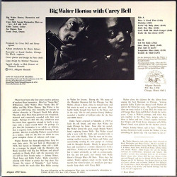 Horton Big Walter with Carey Bell 1973 4702 Big Walter Horton With Carey Bell Begagnat LP
