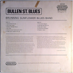 Brunning Sunflower Blues Band 1968 4032 Bullen St. Blues Used LP
