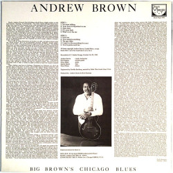 Brown Andrew: Big Brown's Chicago Blues  kansi EX- levy EX Käytetty LP