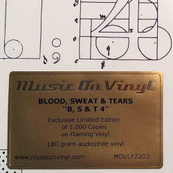 Blood, Sweat & Tears 1971 MOVLP2203 B, S & T 4 LP
