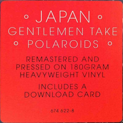 Japan 1980 674 622-8 Gentlemen Take Polaroids LP