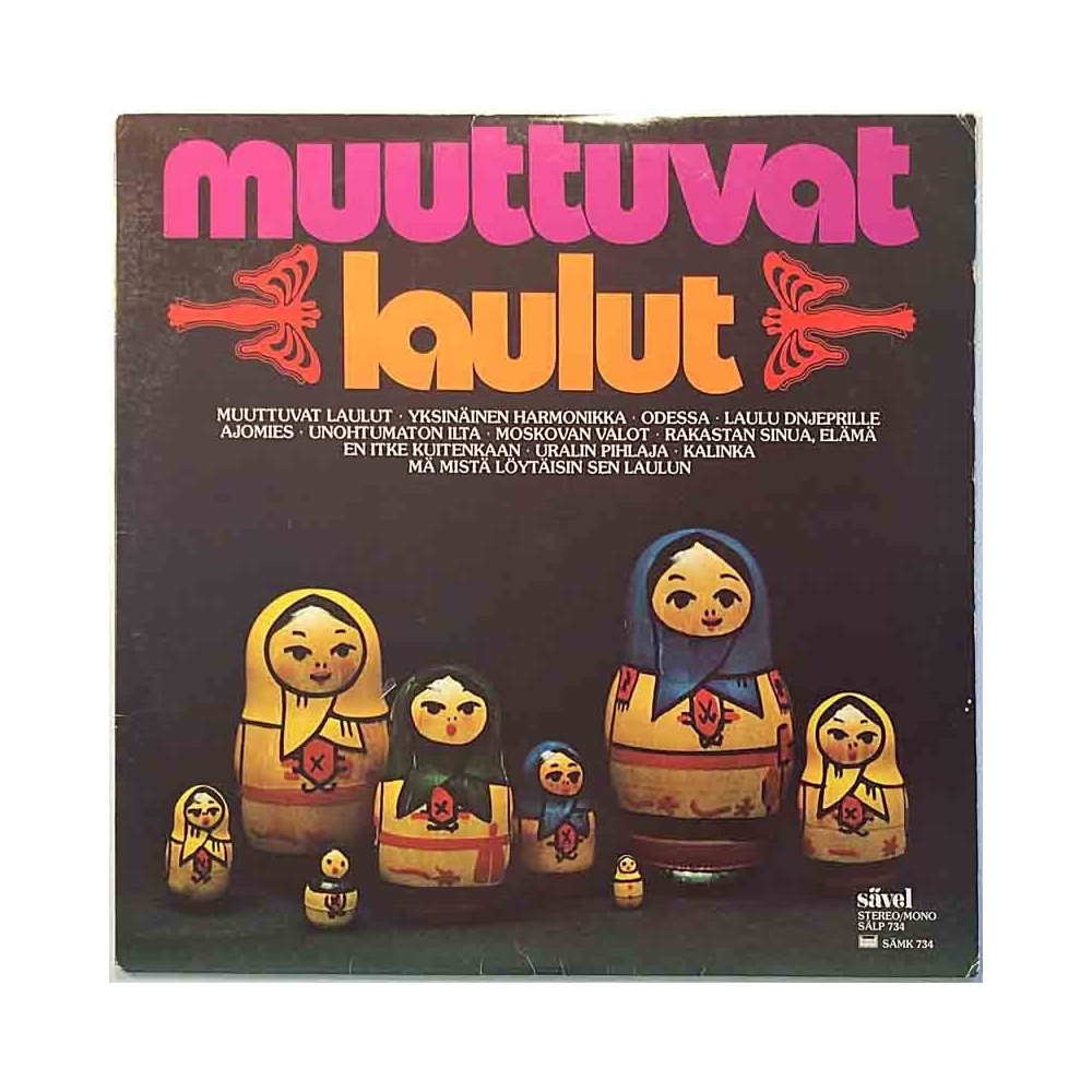 Eri Esittäjiä: Muuttuvat Laulut  kansi VG levy EX- Käytetty LP