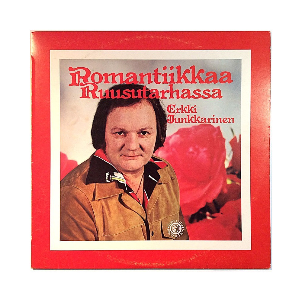 Junkkarinen Erkki: Romantiikkaa Ruusutarhassa  kansi EX levy EX Käytetty LP