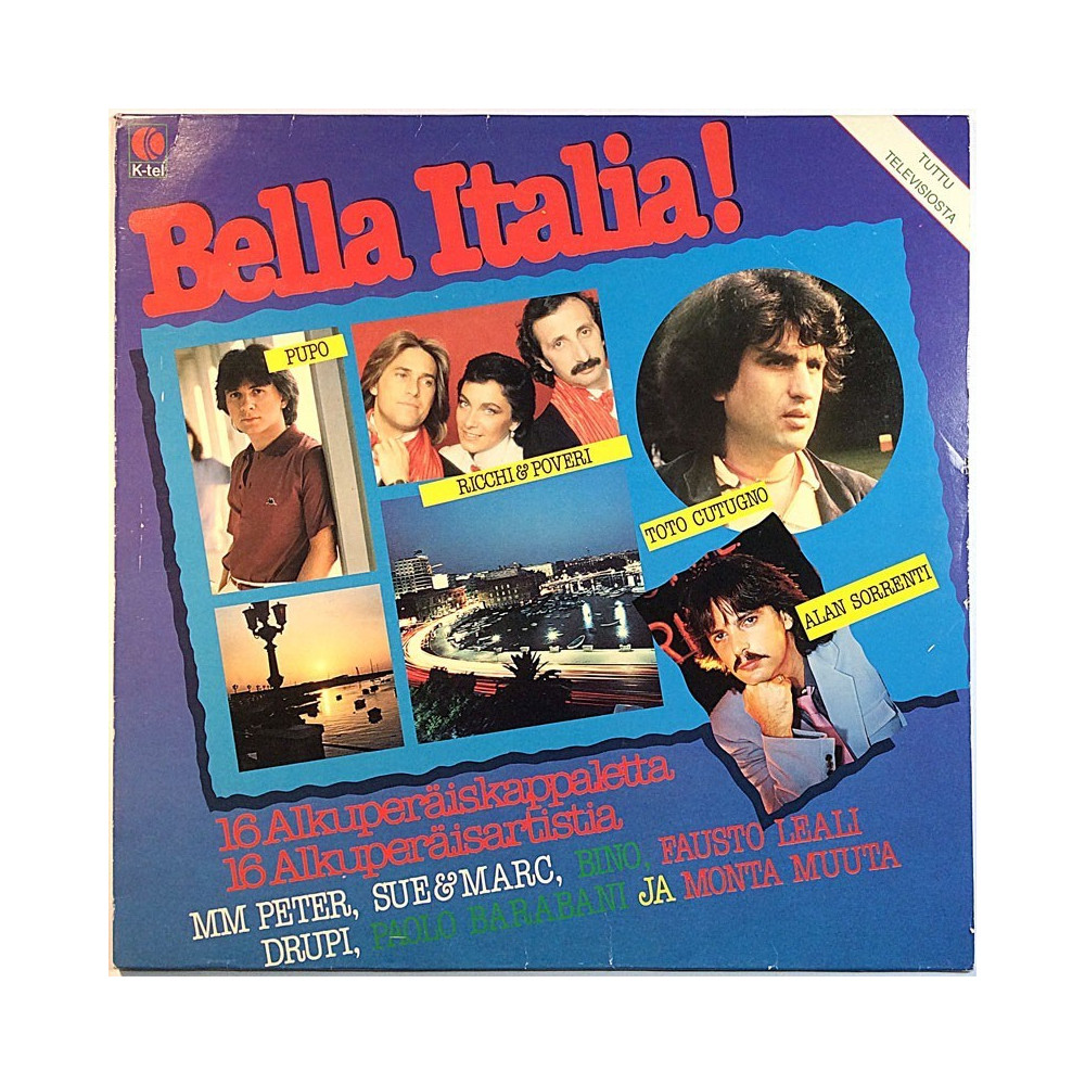 Various Artists: Bella Italia!  kansi EX- levy EX- Käytetty LP