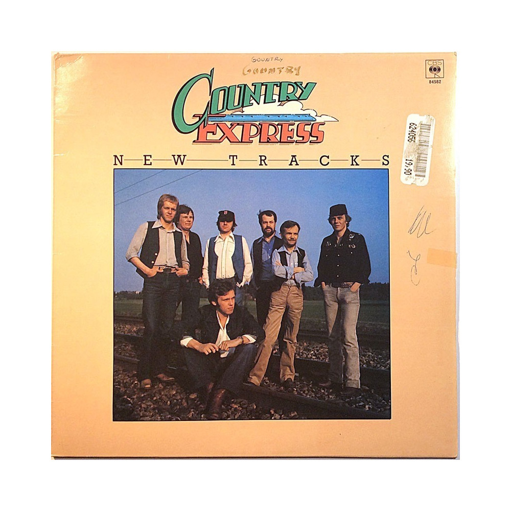 Country Express: New Tracks  kansi VG levy EX Käytetty LP