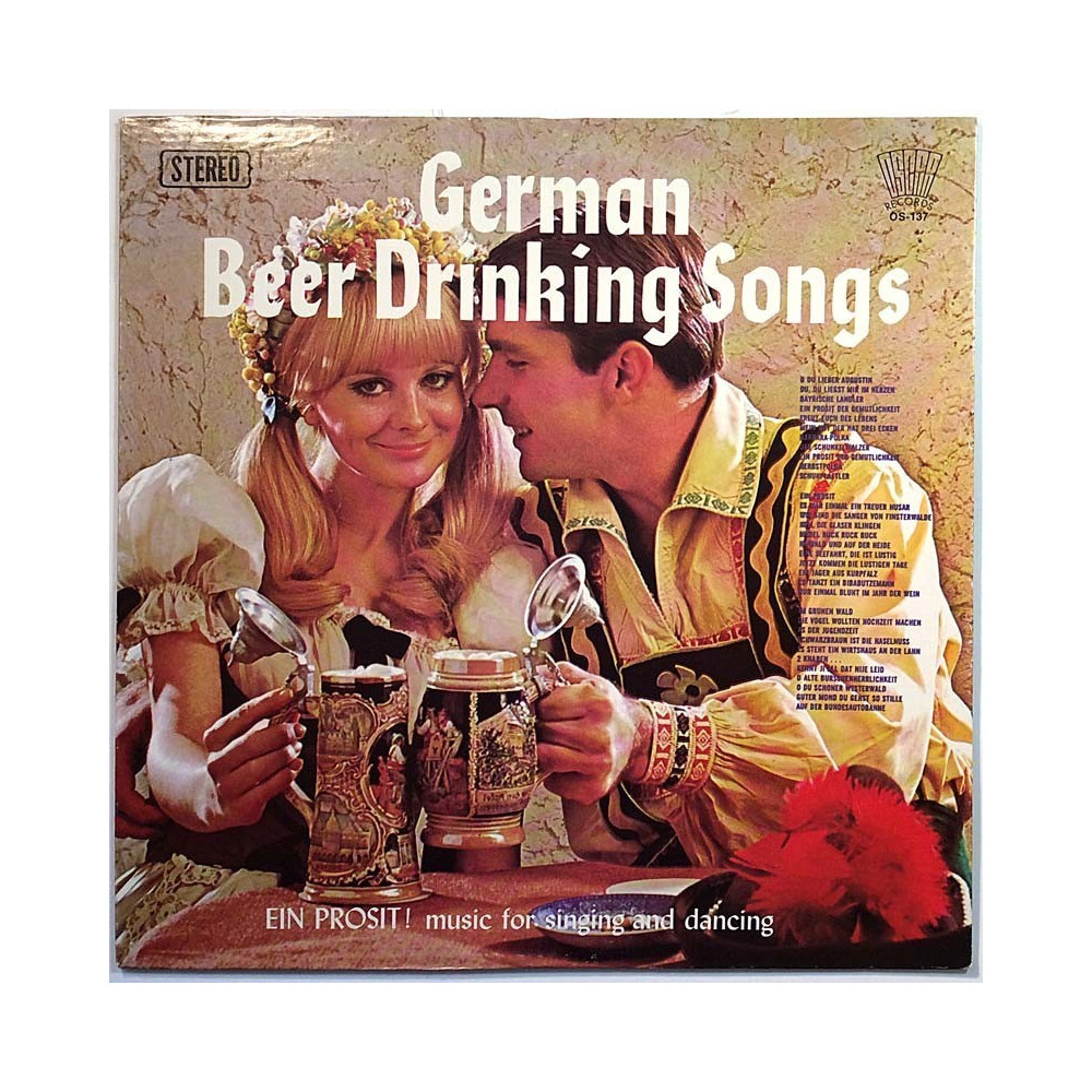 Joku artisti 1972 OS-137 German Beer Drinking Songs Used LP