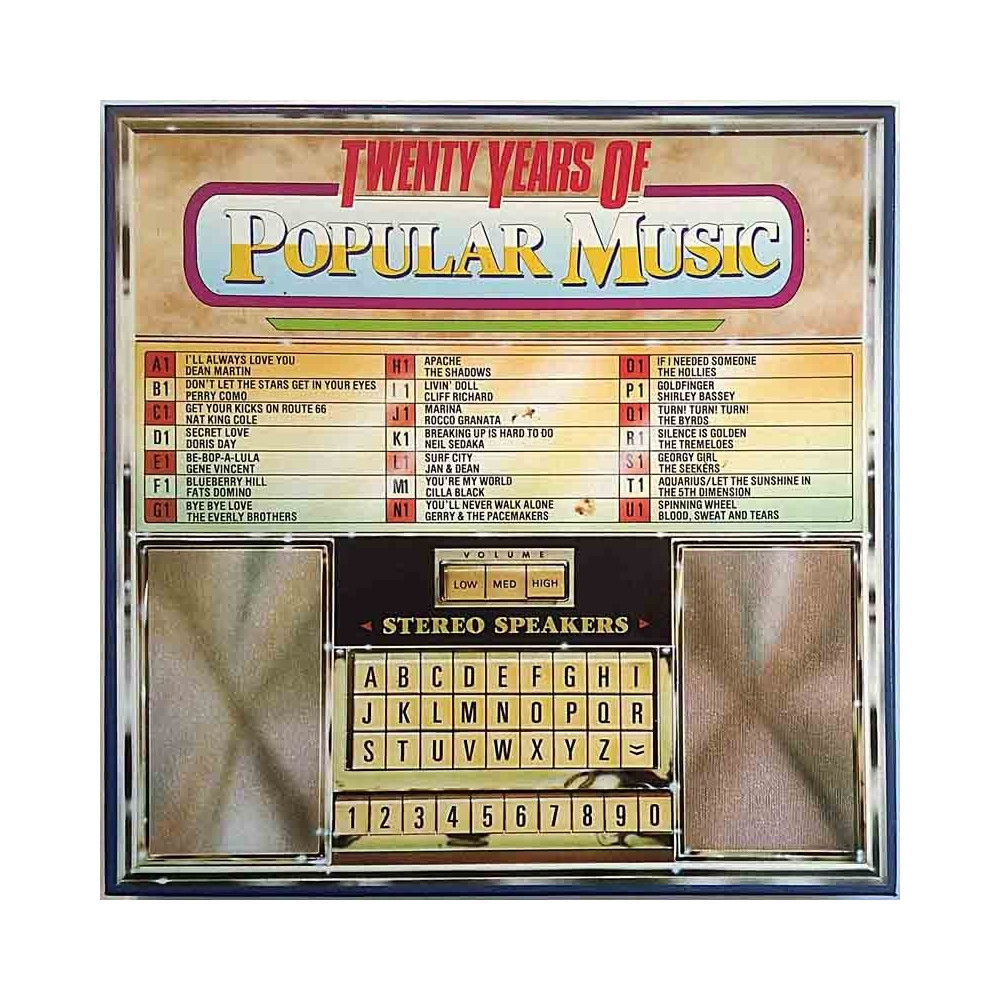 Various Artists 1950-1969 22886 Twenty Years of Popular Music 8LP Begagnat LP