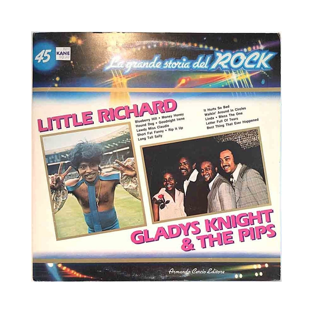 Little Richard / Gladys Knight & The Pips: La Grande storia del ROCK vol. 45  kansi EX- levy EX Käytetty LP