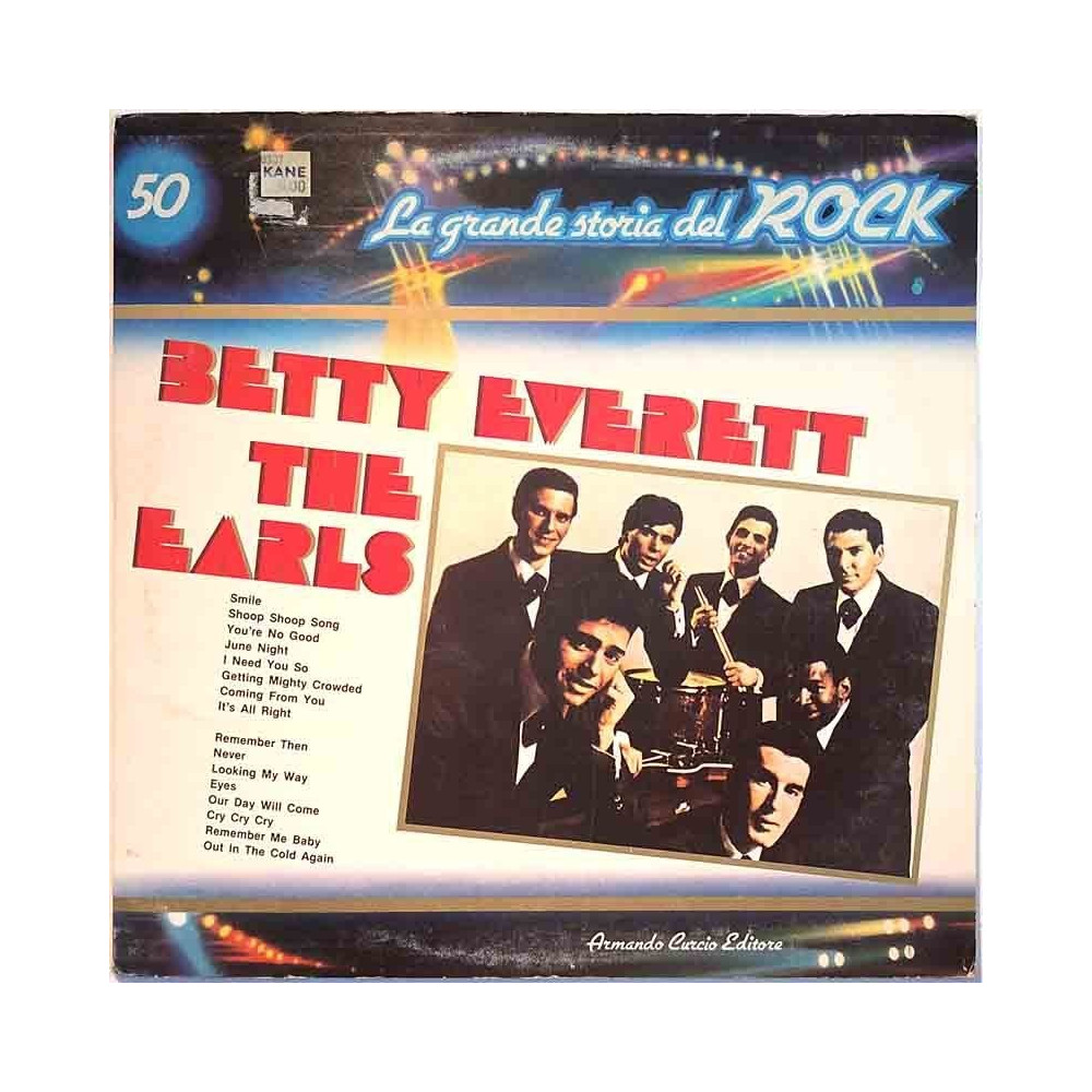 Betty Everett / The Earls: La Grande storia del ROCK vol. 50  kansi EX- levy EX Käytetty LP