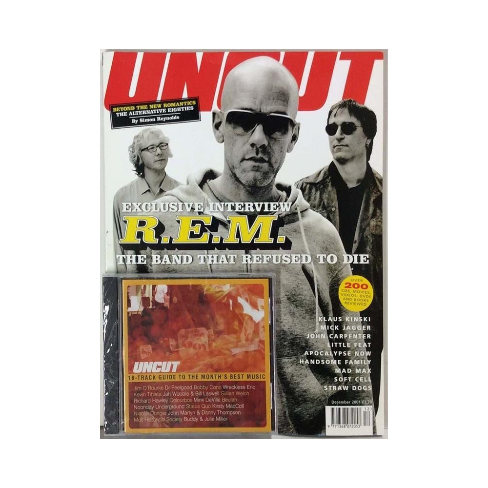 Uncut Magazine + CD 2001 No.December R.E.M.,Mick Jagger,John carpenter