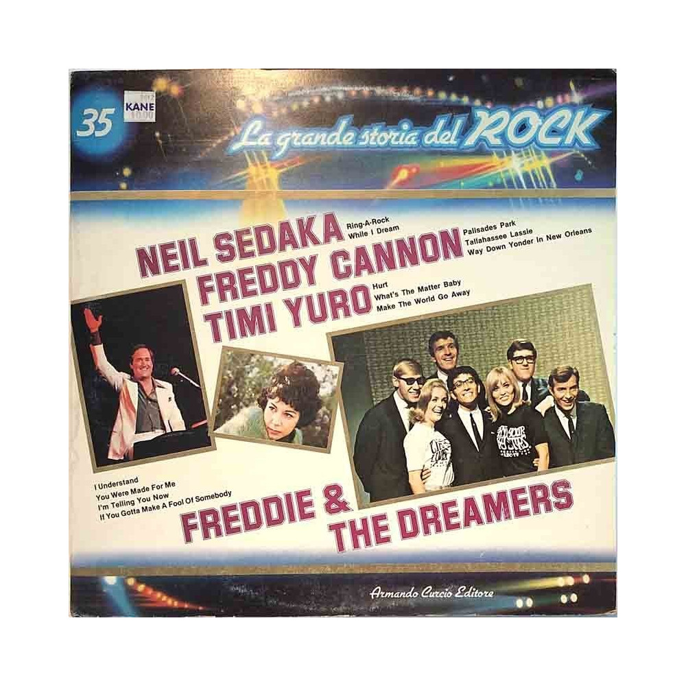 Neil Sedaka / Freddy Cannon ym.: La Grande storia del ROCK vol. 35  kansi EX- levy EX Käytetty LP
