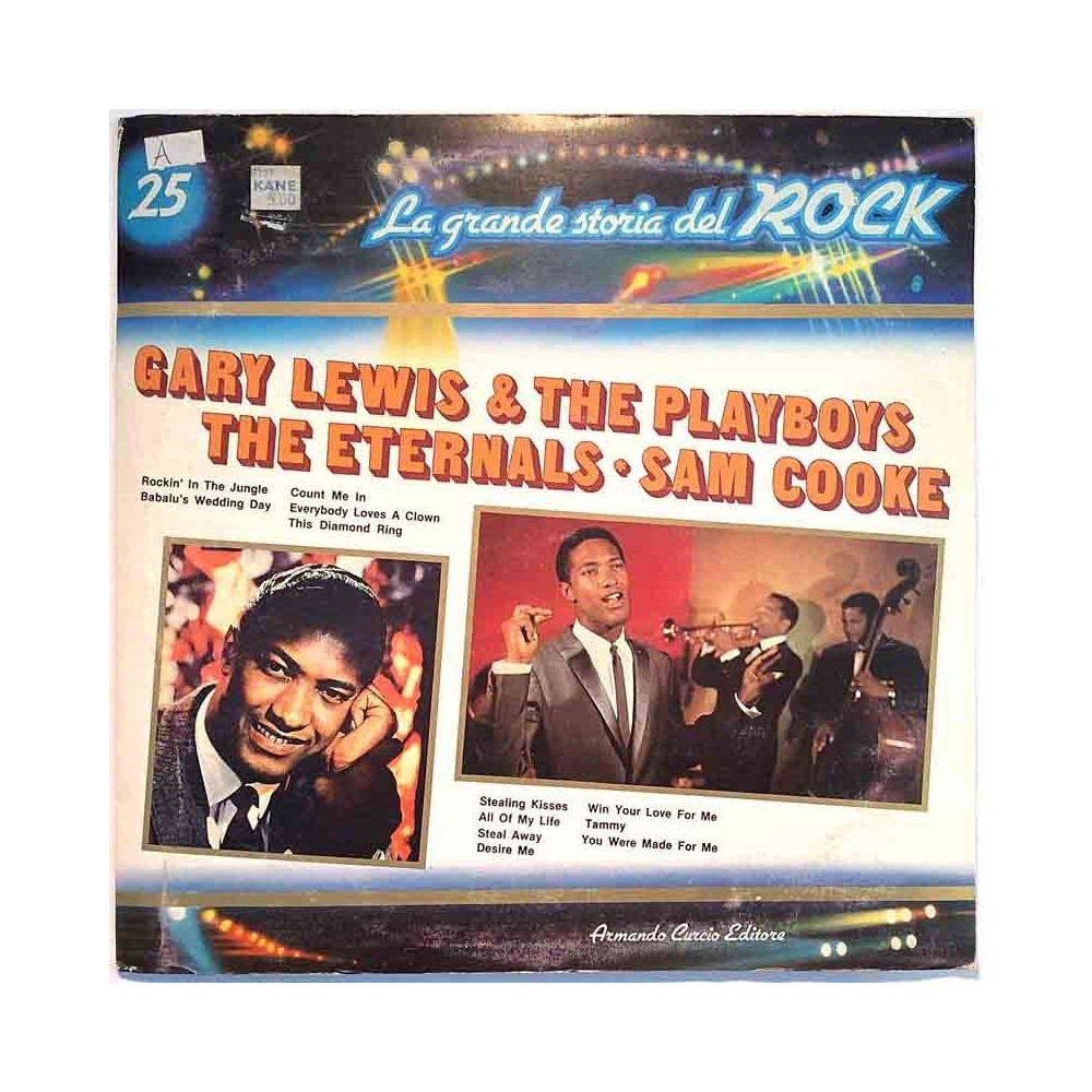 Cooke  Sam, Eternals ym.: La Grande storia del ROCK vol. 25  kansi EX- levy EX Käytetty LP