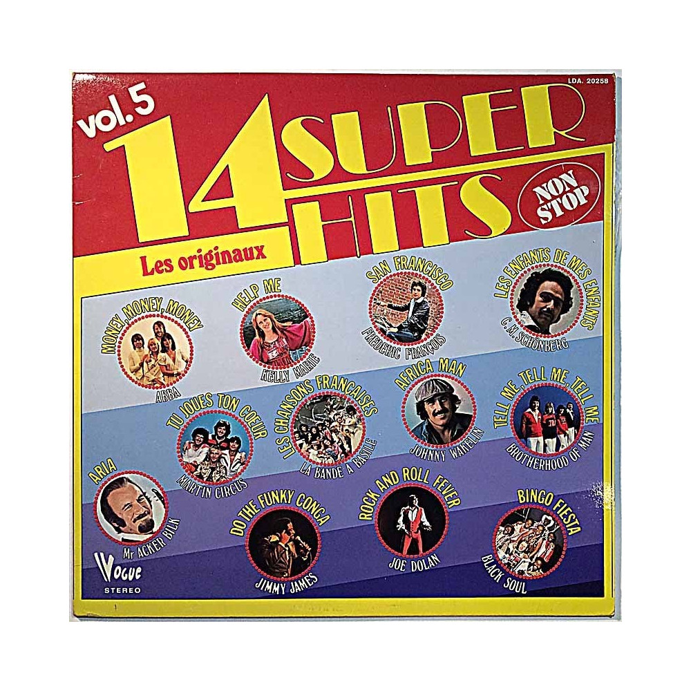 Various Artists 1976 LDA. 20258 14 super hits vol.5 Les originaux Begagnat LP