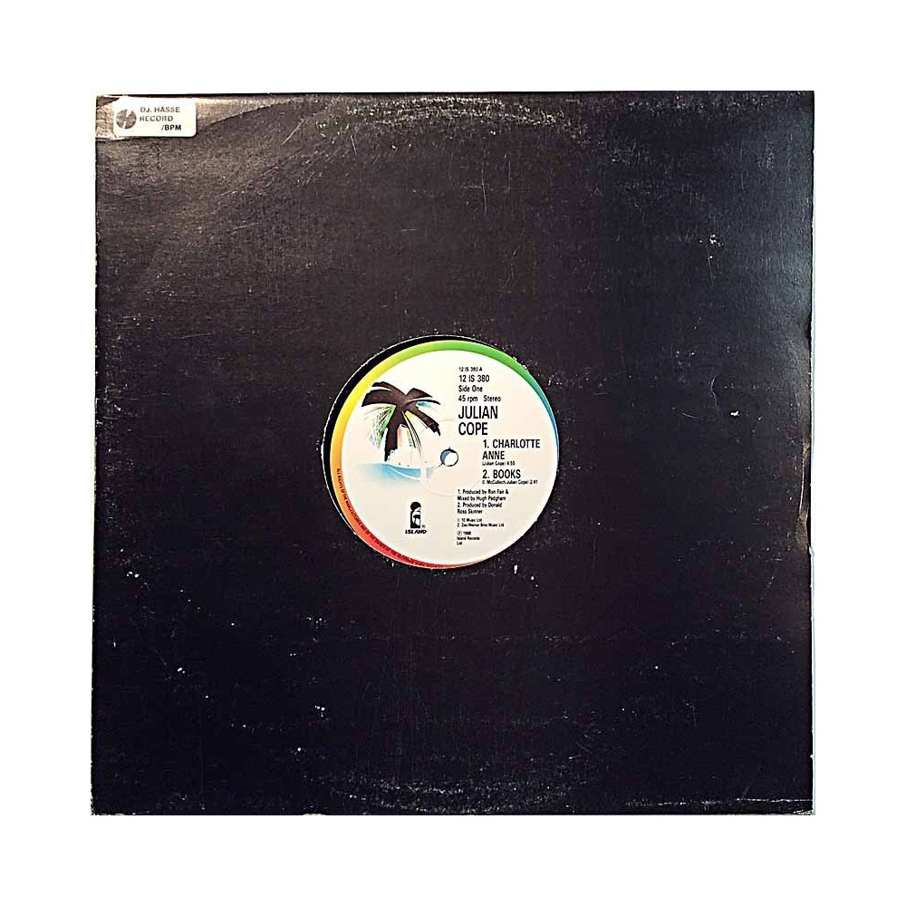 Cope Julian 1988 12 IS 380 Charlotte Anne 12-inch maxi Used LP